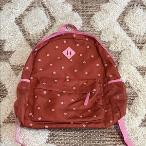 Cat & Jack Floral Backpack - Pink and Brown